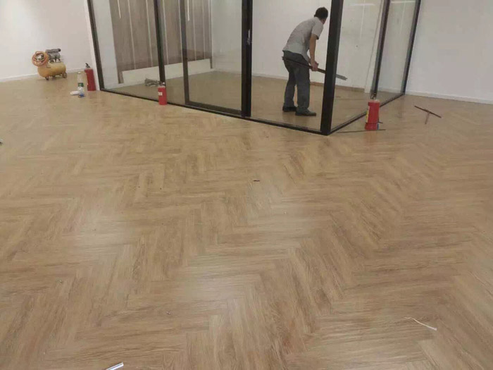 現場施工地板效果