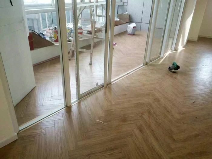 現場施工地板效果